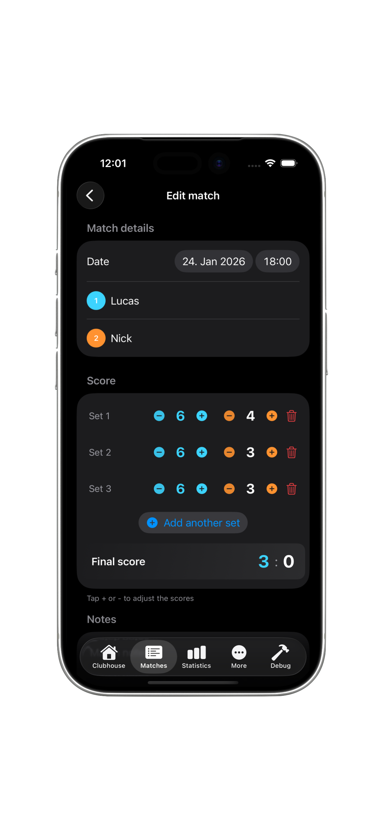 PadelTrack Match Details